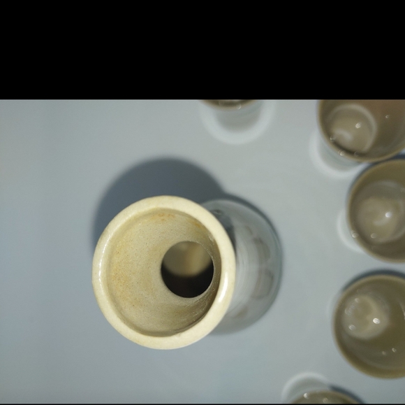 Vintage PCDG Sake Set Ceramic Hand Painted Bamboo - Picture 8 of 10